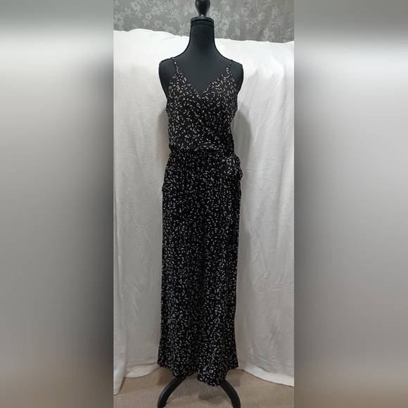 NWT Kaileigh Rochelle Knit Jumpsuit Size Large/Petite In Black - Picture 2 of 11